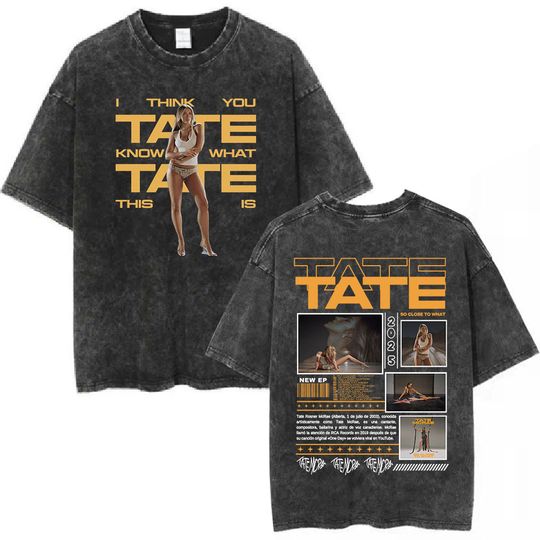 Discover Tate McRae So Close To What Miss Possessive Tour 2025 Double Sided Mineral Wash T-shirt