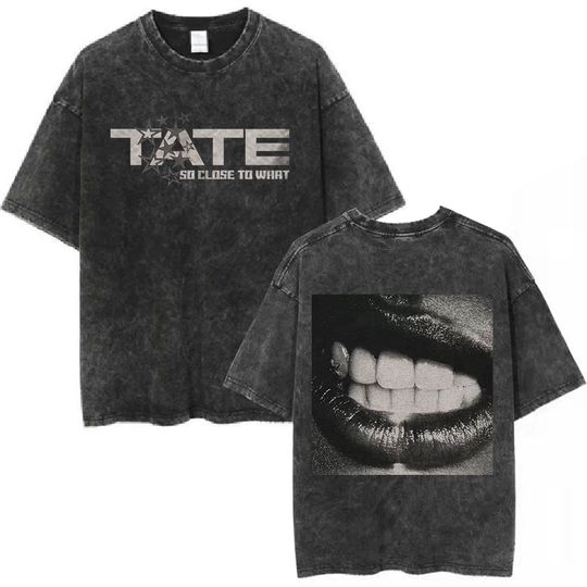 Discover Tate McRae So Close To What Double Sided Mineral Wash T-shirt
