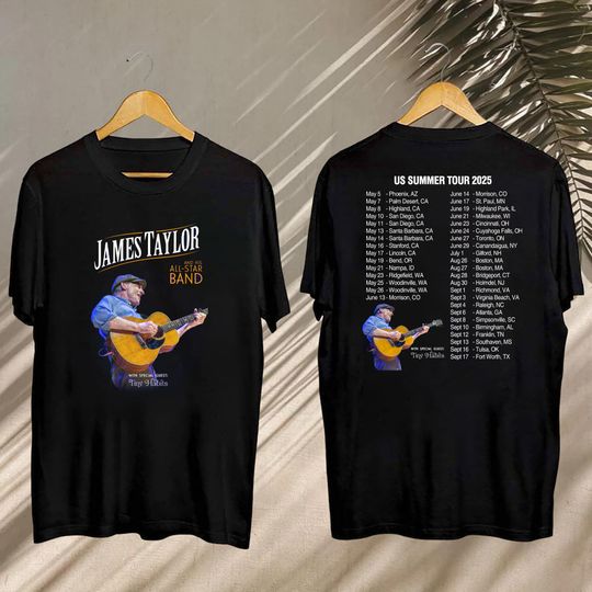 Discover James Taylor Summer Tour 2025 Shirt, James Taylor 2025 Concert, James Taylor Fan Shirt