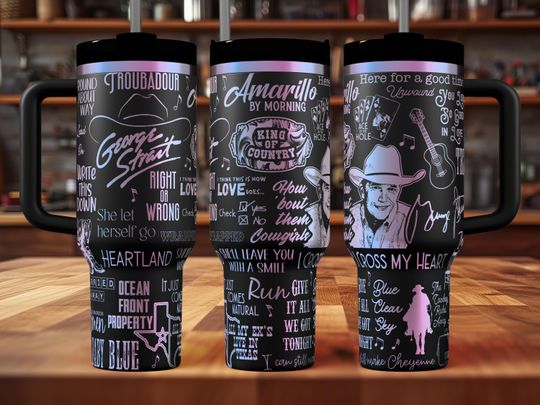 Discover George Strait King of Country Engraved Tumbler