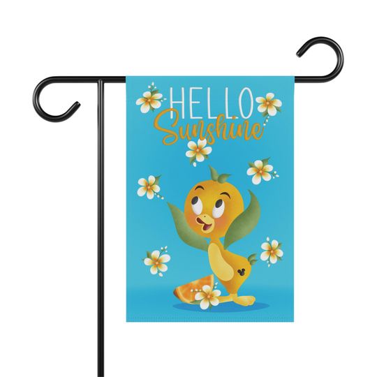 Discover Disneyyy Orange Bird Summer Garden Flag, Disneyyy Garden Decor