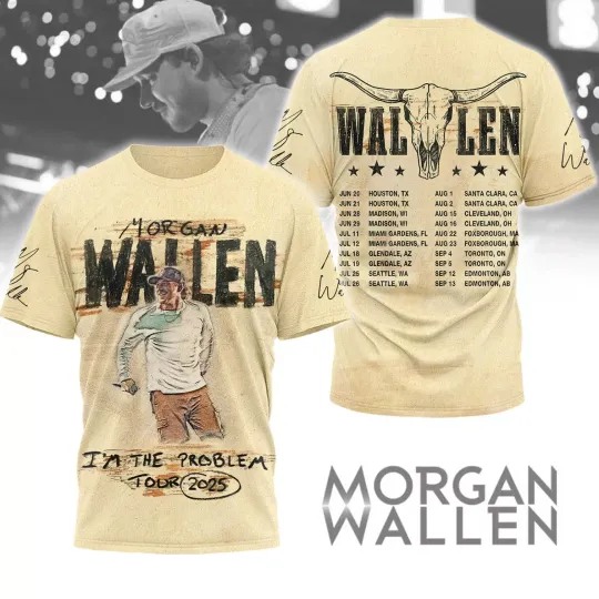 Discover Wallen Western I’m The Problem Tour 2025 Shirt