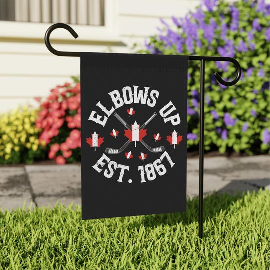 Discover Elbows Up Canada Moose Garden Flag, Elbows Up Flag, Canadian Pride Home Decoration