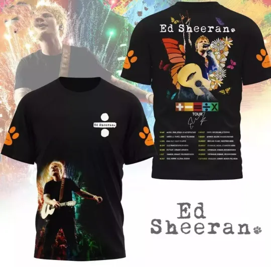 Discover Ed Shee Tour 2025 T-Shirt, Gift For Fan