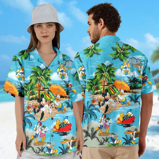 Discover Disneyyy Mickeyy mouse And Friends Hawaiian Shirt