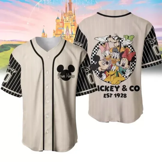 Discover Personalized Mickeyy Shirt, Mickeyy 1928 Baseball Jersey