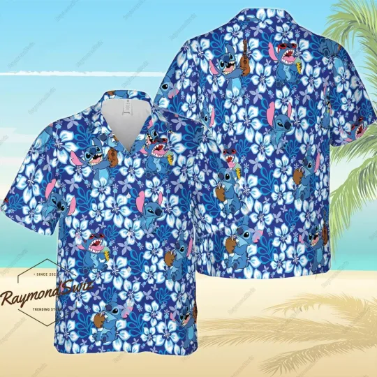 Discover Lilo And Stitchh Tropical 3D HAWAII SHIRT