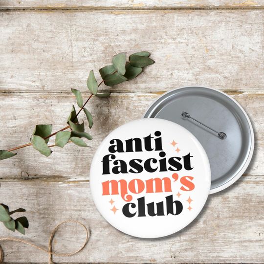 Discover Anti Fascism Pin Button, Political Activist Pin Button, Anti Trump Protest Pin Button