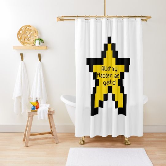Discover Flabbergasted Star Shower Curtain
