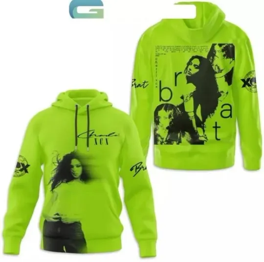 Discover Brat Album Of Charli XCX 2024 Hoodie 3D new new hot shirt