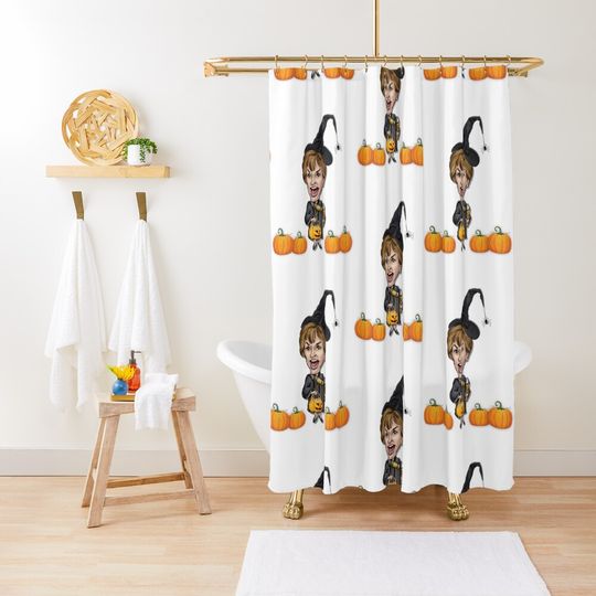 Discover Judge Judy does Halloween  Shower Curtain