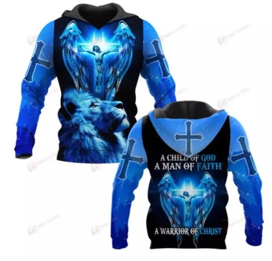 Discover A CHILD OF GOD CHRISTIAN GOD JESUS 3D HOODIE