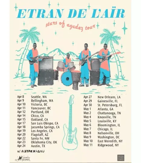 Discover Poster Etran de L'Aïr Stars Of Agadez North America 2025 Tour Poster, gift