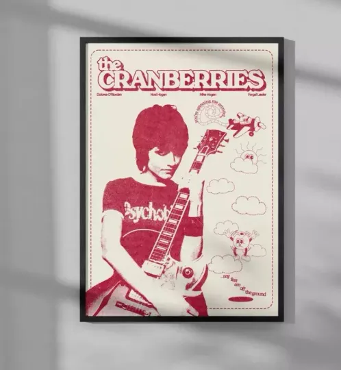 Discover Poster The Cranberries Black and White Graphic Poster