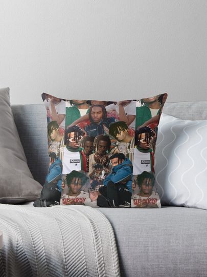 Discover Carti collage Playboi Carti Throw Pillow