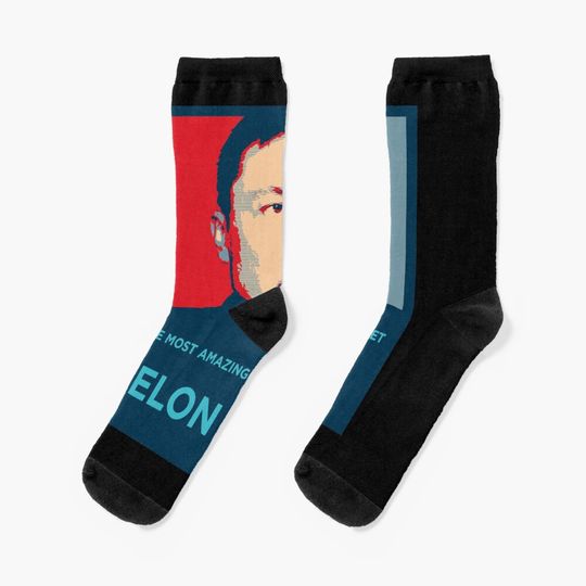 Discover Elon Musk my idol Socks