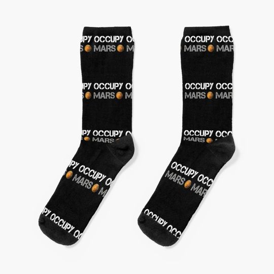 Discover elon musk occupy mars Socks