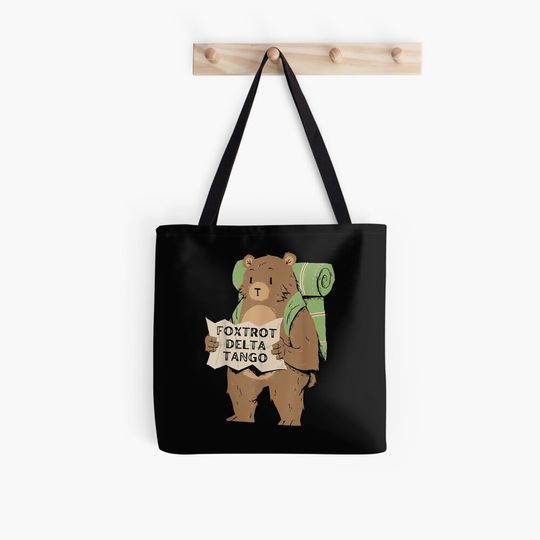 Discover Bear Foxtrots Deltas Tangos Funny Bear Tote Bag