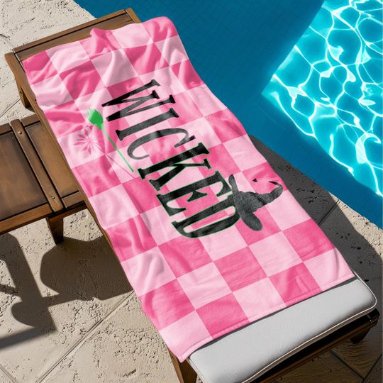 Discover Wicked Beach Towel, Wicked Pool Towel, Personalized Beach Towel, Family Vacation