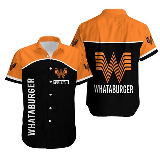 Discover Whataburger Hawaiian Shirts, Fast Food Shirt, Whataburger Shirt Men, Whataburger Button