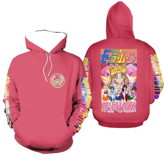 Discover Sailor Scouts Sailor Moon Anime 3D Printed Hoodie