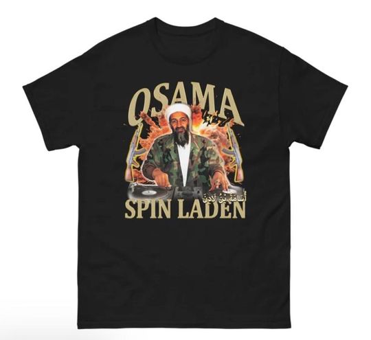 Discover Osama Spin Laden 90s style vintage raptee shirt
