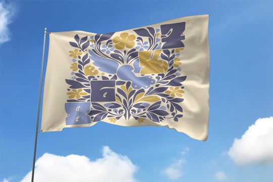 Discover Retro 8647 Subtle Anti Trump House Flag