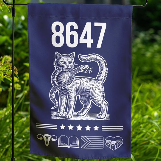 Discover 8647 Garden Flag, 86 47 Anti Trump Flag Leftist, Feminist Flag