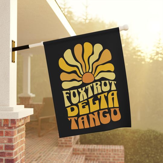 Discover Foxtrot Delta Tango Flag, FDT Flag, Subtle Anti Trump Feminist Flag