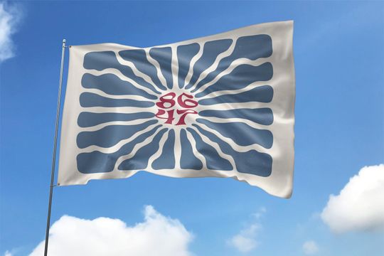 Discover Retro 8647 Subtle Anti Trump House Flag