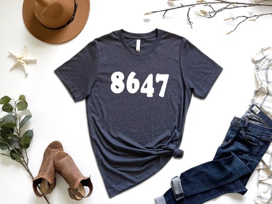 Discover Retro 8647 Anti Trump Shirt, Subtle Anti Trump T-Shirt