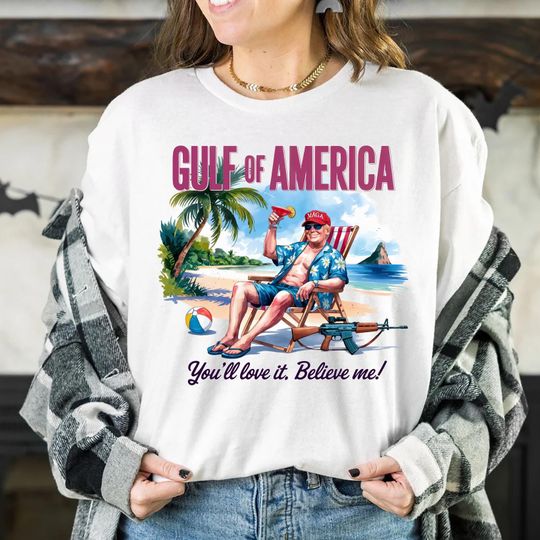 Discover Trump Gulf of America shirt, Gulf of America Trump Tshirt