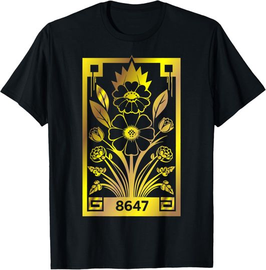 Discover 8647 Subtle Anti Trump 86 47 Floral Boho Style T-Shirt
