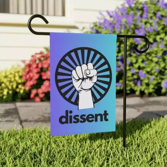 Discover Retro Fist Pump I Dissent Anti Trump Still Not My President  Resistance Flag