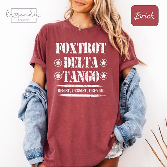 Discover Comfort Colors Foxtrot Delta Tango Shirt