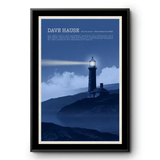 Discover Dave Hause UK & Ireland Tour 2025 Poster, Home Decor