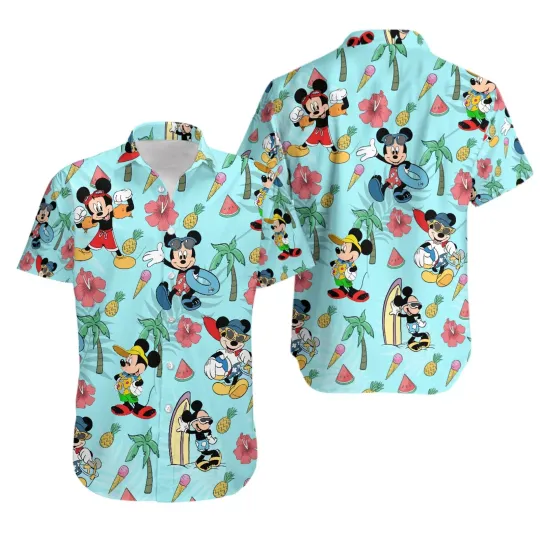 Discover Mickeyy Summer Vacation Hawaiian Shirt
