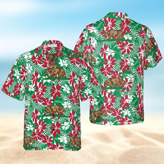 Discover Brown Bear Hawaiian Shirt, Tropical Aloha Shirts Men, Bear Hawaii Tee
