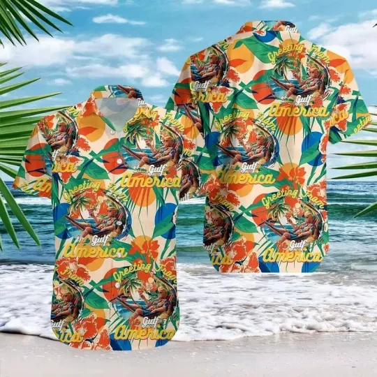 Discover Funny Trump Gulf Of America Hawaiian Shirt