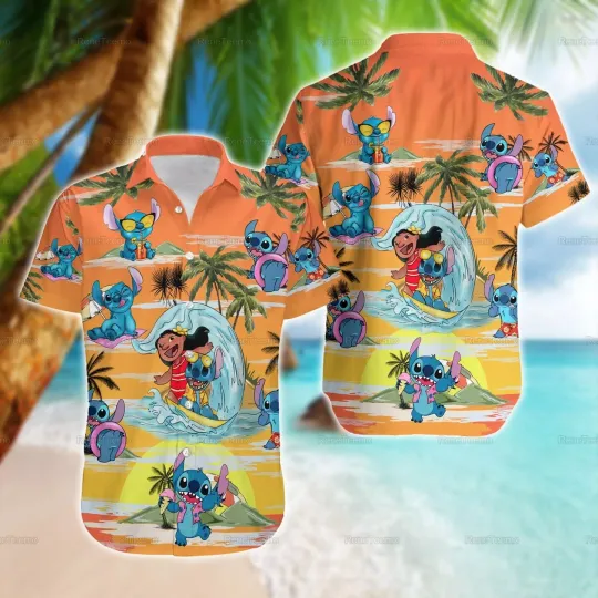 Discover Stitchh Hawaiian Shirt, Lilo And Stitchh Hawaiian Shirt