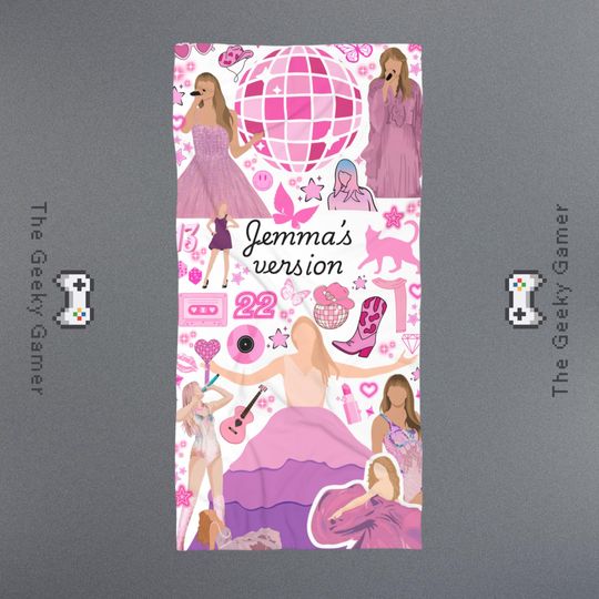Discover Personalized Taylorr Swifts Beach Towels | Girl Beach Towel | Girls towel