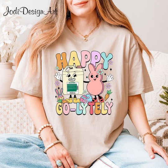 Discover Happy Go-lytely Easter Gastroenterology Nurse Shirt, Gi Nurse Shirt, Easter Day Gastro