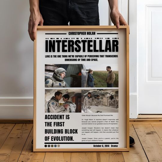 Discover Interstellar Movie Poster, Christopher Nolan movies