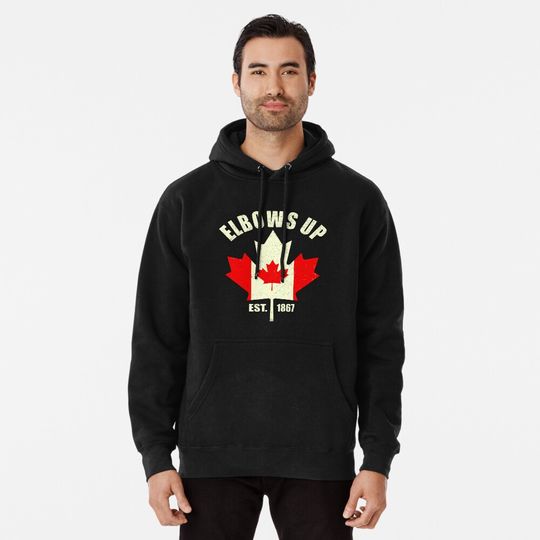 Discover Pride Canadian Hoodies, Canada Not For Sale Elbows Up Hoodies