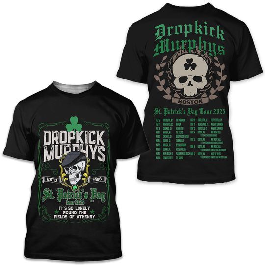 Discover Dropkick Murphys St. Patrick’s Day It’s So Lonely AOP 3D T-shirt