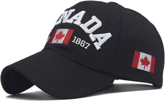 Discover Embroidered Canada Est 1867 Hat, Canada Dad Hat Maple Leaf Flag Cap