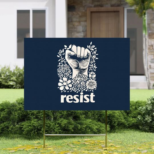 Discover Anti Trump Yard sign, Resist Garden Sign, Anti Trump Yard Sign, FDT Sign