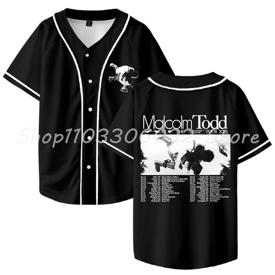 Discover Malcolm Todd 2025 Tour Merch Baseball Jersey