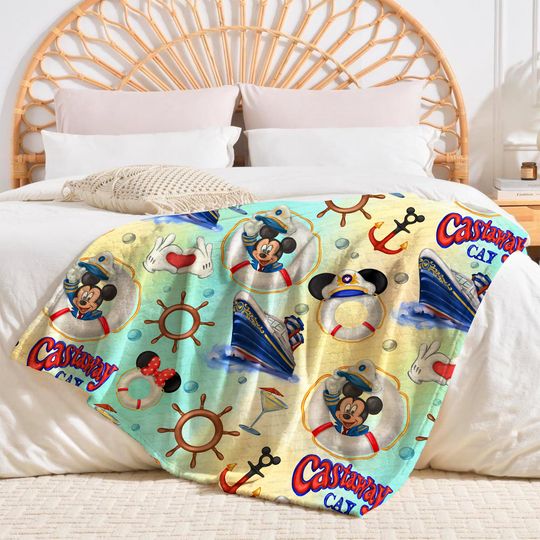 Discover Disneyyy Mickeyy and Friends Cruise Blanket, Disneyyy Family Cruise Trip 2025 blankets, Disneyyy Wish Dream Magic, Mickeyy Pirates Blankets