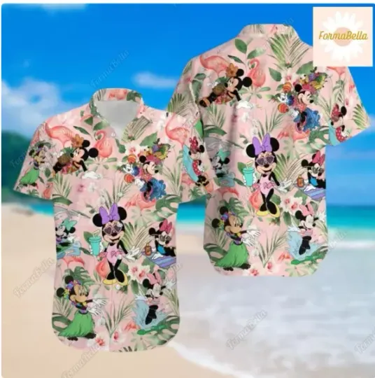 Discover Minniee And Mickeyy Button 3D HAWAII SHIRT HALLOWEEN GIFT CHRISTMAS GIFT